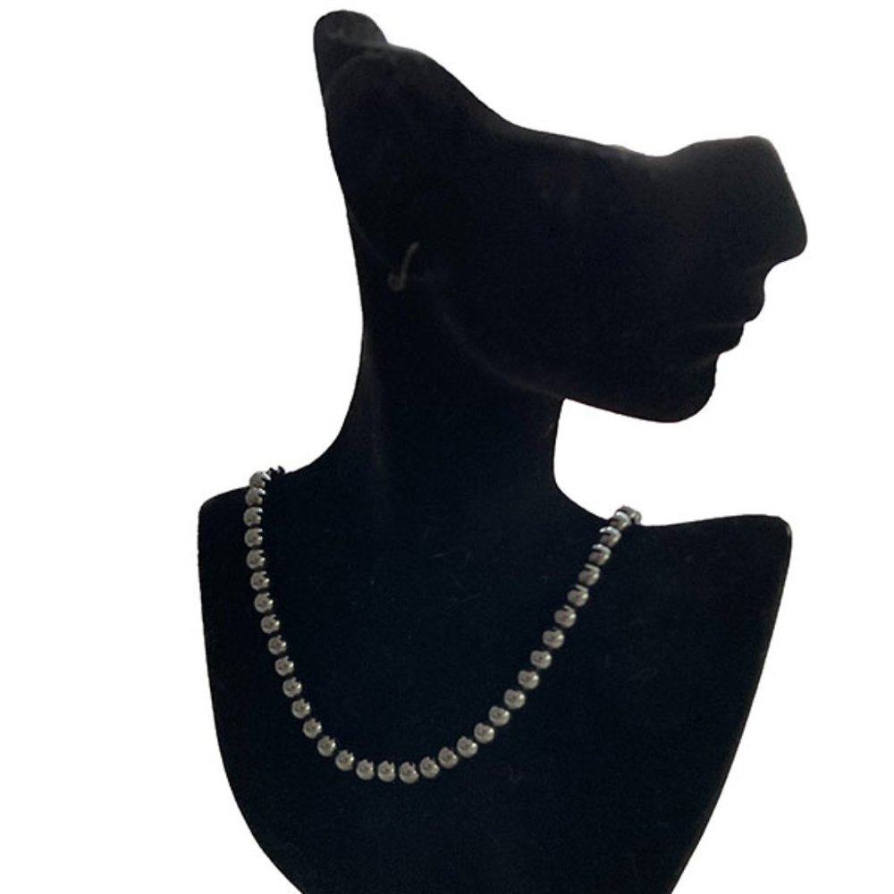 Silpada rare Hematite beaded necklace
